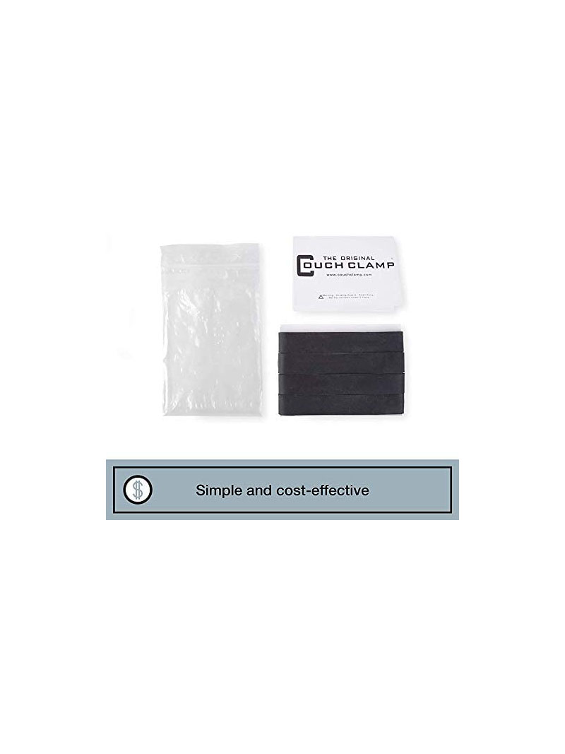 Couch Clamp Sectional Connectors for Sliding Sofas - Prevent Floor Scratches and Big Gaps in Your Couch with NO Tools