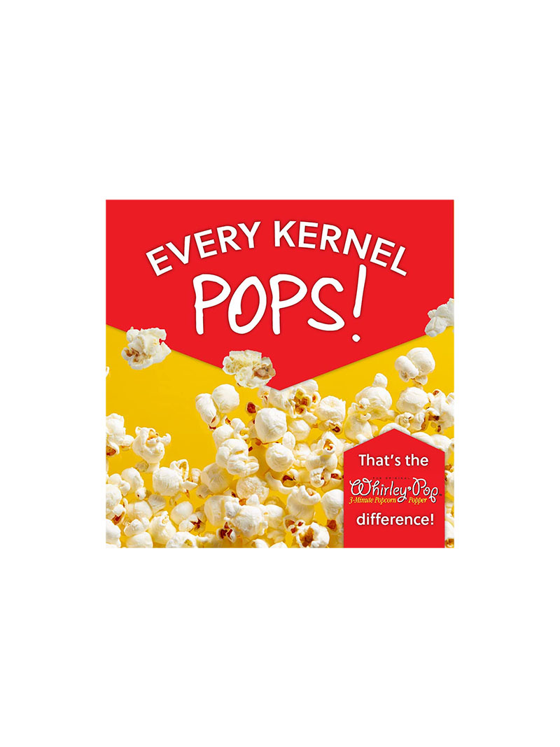 Wabash Valley Farms Barn Red Whirley-PopTM, Classic Black Retail Packaging Real Theater All-Inclusive Popping Kit