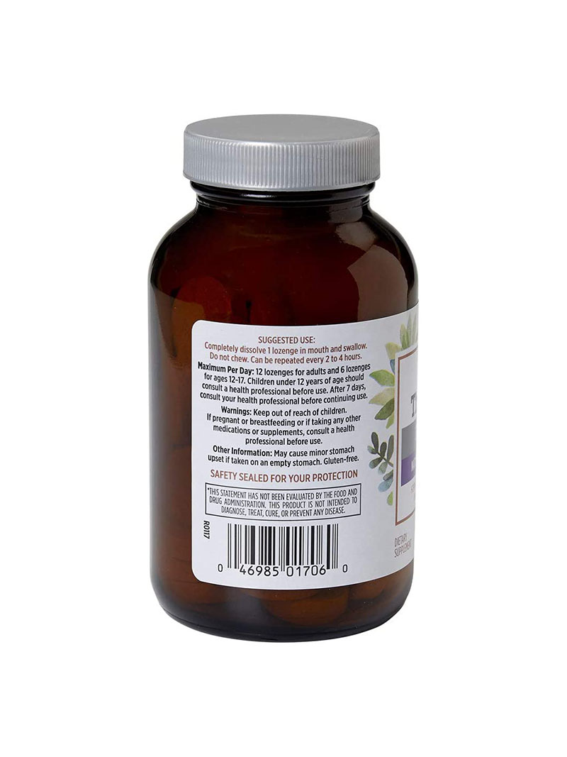 Quantum Health TheraZinc Elderberry Lozenges, Made with Zinc Gluconate for Immune Support, 60 Count