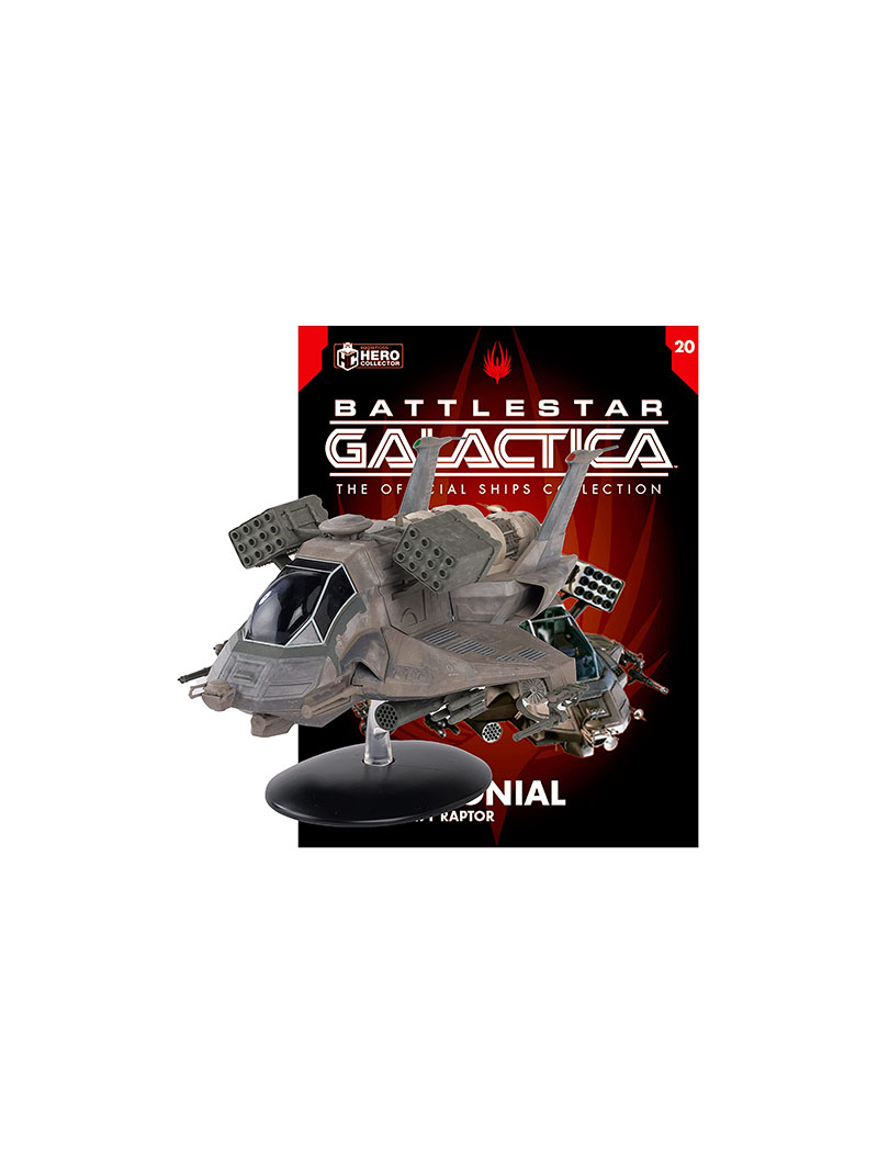 Hero Collector | Battlestar Galactica Collection | Colonial Heavy Raptor with Magazine Issue 20 by Eaglemoss