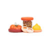 Food Huggers Reusable Food Savers - Food Huggers Set Of 5 Silicone Fruit & Vegetable Covers - Dishwasher Safe Silicone / 100% BPA & Phthalate Free - Patented Product by USA Company (Terracotta)